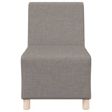 Modular Sofa Unit Armless 2 pcs Taupe 55 x 74 x 82 cm Fabric 3399754