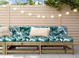 Garden Middle Sofas 2 pcs Impregnated Wood Pine 825519