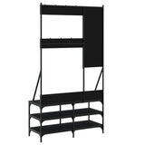 Clothes Rack with Shoe Storage Black 100x40x184 cm 837852