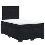 Box Spring Bed with Mattress Black 120x200 cm Velvet 3290878