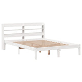 Bed Frame without Mattress White 160x200 cm Solid Wood Pine 3306546