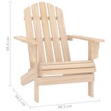 Garden Adirondack Chair with Table Solid Fir Wood 315922