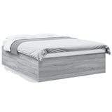 Bed Frame without Mattress Grey Sonoma 150x200 cm 3280921