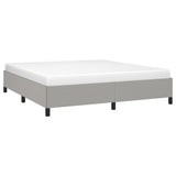Bed Frame without Mattress Light Grey Super King Fabric 349860