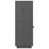 Highboard Grey 67x40x108.5 cm Solid Wood Pine 820159