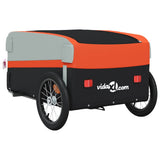 Bike Trailer Black and Orange 45 kg Iron 94040