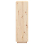 ZNTS Highboard 110.5x35x117 cm Solid Wood Pine 814369