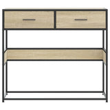 Console Table Sonoma Oak 90x35x80 cm Engineered Wood 849175