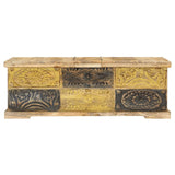 ZNTS Coffee Table 100x50x35 cm Solid Mango Wood 247881