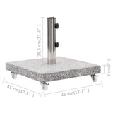 Parasol Base Granite 30 kg Square Grey 48563