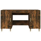 Desk Smoked Oak 140x50x75 cm Engineered Wood 817549