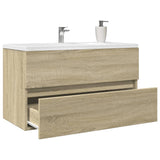 Sink Cabinet Sonoma oak Engineered wood Medium Sink Cabinet 849637