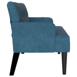 Chesterfield Bench Blue 112 x 65.5 x 75 cm Velvet 42019294