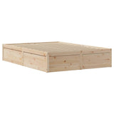 Bed Frame with Headboard 140x200 cm Solid Wood Pine 3307083