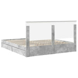 Storage Bed Concrete Grey 180 x 200 cm Engineered Wood 3411183
