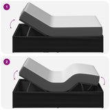 Electric Adjustable Bed Frame Black 200 x 70 x 33.5 cm Steel 42037256
