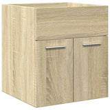 4 Piece Bathroom Furniture Set Sonoma Oak Engineered Wood 3325004
