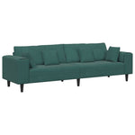 Velvet Sofa with Cushion Dark Green 208 cm Velvet 3335155