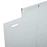 Lawn Edgings 30 pcs Silver 100 x 25 x 0.07 cm Galvanised Steel 3368297