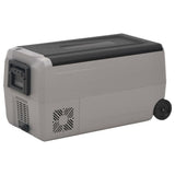 Cool Box with Wheel and Handle Black & Grey 50 L PP & PE 51785
