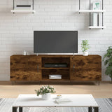TV Cabinet Smoked Oak 150x30x50 cm Engineered Wood 829097