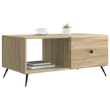 Coffee Table Sonoma Oak 90 x 50 x 40 cm Engineered Wood 895647