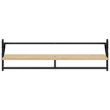 6 Piece Wall Shelf Set with Bars Sonoma Oak Engineered Wood 836269