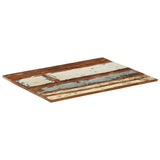Rectangular Table Top 70x90 cm 15-16 mm Solid Reclaimed Wood 286050