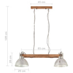 Industrial Hanging Lamp 25 W Silver 109 cm E27 320525