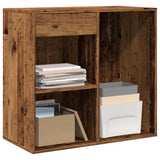 Cosmetic Cabinet Old Wood 80x40x75 cm Engineered Wood 857029