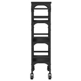 Kitchen Trolley Black 53x20x76 cm Engineered Wood 842351