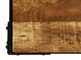 Coffee Table Solid Rough Mango Wood and Steel 110 cm 246631