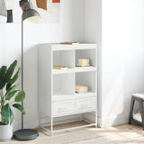 Highboard White 68.5x39x111.5 cm Steel 846607