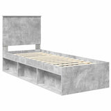 Bed Frame Concerte Grey 75 x 190 cm Solid Pine Wood 3411076