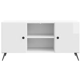 TV Cabinet High Gloss White 102 x 34.5 x 50 cm Engineered Wood 895619