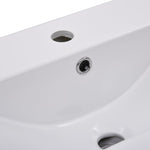 ZNTS Bathroom Furniture Set High Gloss White Engineered Wood 3071186