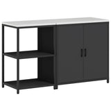Kitchen Storage Set HATTEM 2 pcs Black Cold-rolled Steel 3392680