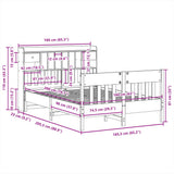 Bed Frame without Mattress Wax Brown 160x200 cm Solid Wood Pine 3323256