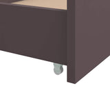 Bed Frame without Mattress Dark Brown Solid Wood Pine 90x200 cm 322162