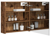 Bathroom Mirror Cabinet Old Wood 50 x 14.5 x 70 cm 889045