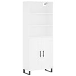 Highboard White 69.5x34x180 cm Engineered Wood 3189981