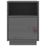 Bedside Cabinets 2 pcs Grey 40x34x55 cm Solid Wood Pine 818320