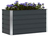 Planter Anthracite 100 x 50 x 75 cm Galvanised Steel 42018203