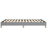 Bed Frame without Mattress Light Grey 137x190 cm Full Fabric 346856