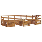 Outdoor Sofa Set 8 pcs Natural Solid Acacia Wood 3375224