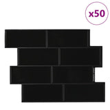 Decorative Stickers 50 pcs Black 29 x 21 cm 42021232