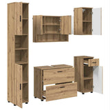 Bathroom Furniture Set 5 pcs Artisan Oak 3393082
