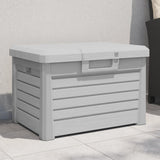 Outdoor Cushion Box Grey 73x50.5x46.5 cm Polypropylene 366601