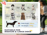 Pet Stroller w/ Universal Front Wheels, Shock Absorber, One Click Foldable Dog Cat Carriage w/ T3398P349599