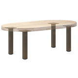 Coffee Table Legs 4 pcs Natural Steel 42-44 cm Steel 4012455